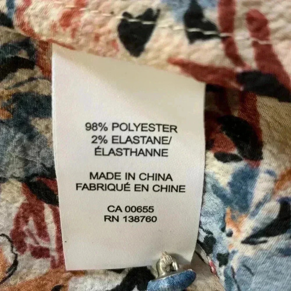 RW & Co chiffon like, lightweight  summer tunic style, hi lo blouse. - Picture 5 of 9